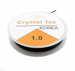 Нить-резинка (спандекс) Crystal Tec 1 мм, черная, длина 5 м.  Цена за 1 шт.