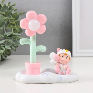 Фигурка светящаяся «Малышка в забавной шапке», 12x6.7x13 см, МИКС