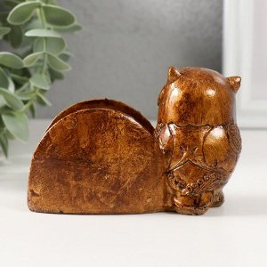 Фигурка-визитница полистоун «Совушка в лесу», 10.5x4.5x7.5 см
