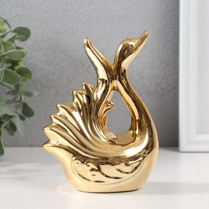 СИМА-ЛЕНД Сувенир керамика &quot;Лебедь. Изящность&quot; золото 6,5х11х14 см