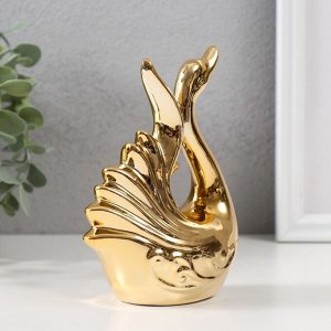 СИМА-ЛЕНД Сувенир керамика &quot;Лебедь. Изящность&quot; золото 6,5х11х14 см