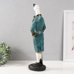 Фигурка полистоун «Гусь в комзоле, с тростью», 16x14.5x49.5 см