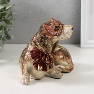 Фигурка полистоун «Собака в жабо и в венецианской маске», 16.5x12.5x13.5 см