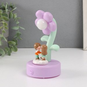 Фигурка светящаяся «Малыши под цветочком», 8x8x15 см, МИКС