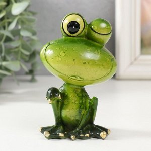 Фигурка полистоун лак «Лягушонок подмигивает», 7*5*10.5 см