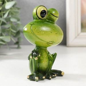 Фигурка полистоун лак «Лягушонок подмигивает», 7*5*10.5 см
