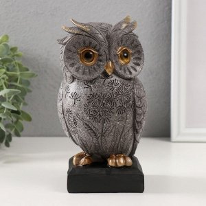 Фигурка полистоун «Филин с рисунком одуванчиков», 9.5x8.5x18 см