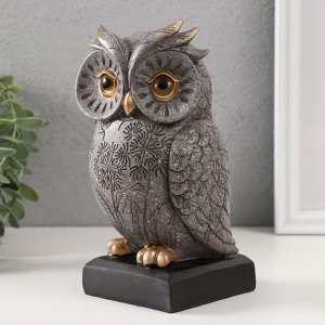 Фигурка полистоун «Филин с рисунком одуванчиков», 9.5x8.5x18 см