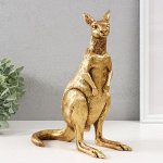 Фигурка полистоун «Золотой кенгуру», 19.5x19.5x24.5 см