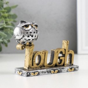 Фигурка полистоун «Филин на буквах. Смех», 3.5x11x9 см