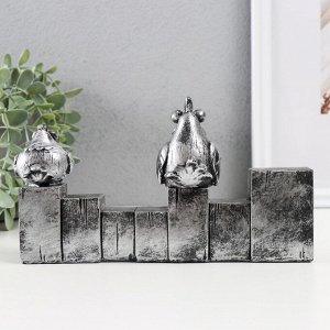 Фигурка полистоун «Две птички на кубиках. Добро пожаловать», 3x20.3x12 см