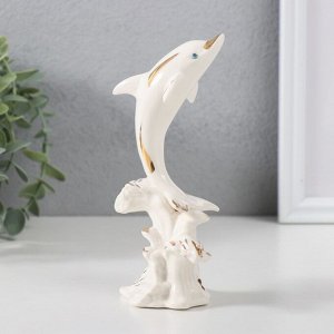 Сувенир керамика "Дельфин на волне" 5,5х9х14 см