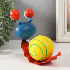 Фигурка металл «Улыбчивая улитка», 15x6.5x12 см, МИКС