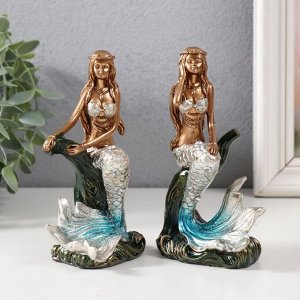 Фигурка полистоун «Русалка на волне», 7.8x5.2x13.5 см, МИКС