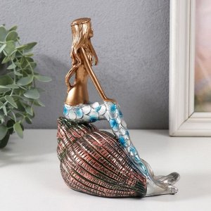 Фигурка полистоун «Русалка на ракушке», 14x8.3x18 см, МИКС