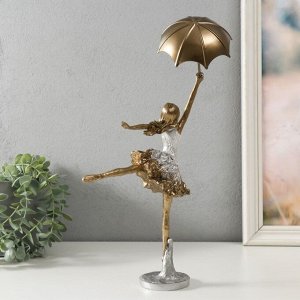 Сувенир полистоун "Девушка с зонтом" 19х7х28,5 см