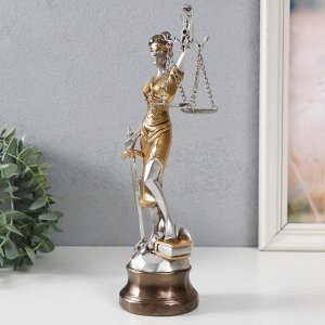 Фигурка полистоун «Богиня Фемида с весами правосудия», 8x8x27.7 см