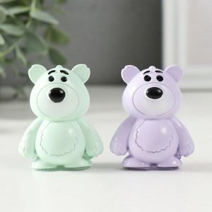 Фигурка полистоун «Яркий мишка», 2x4x5 см, МИКС