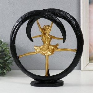 Фигурка полистоун «Гимнастки. Абстракция», золото с чёрным, 25.5x7x27 см