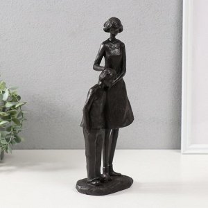 Фигурка полистоун «Мама и сын», чёрный, 31x13x8 см