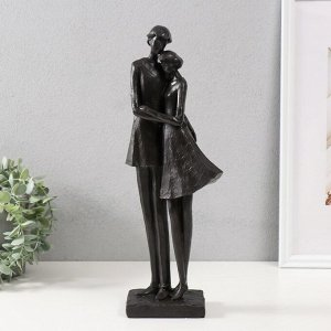 Фигурка полистоун «Мама и дочка», чёрный, 40x12x11 см