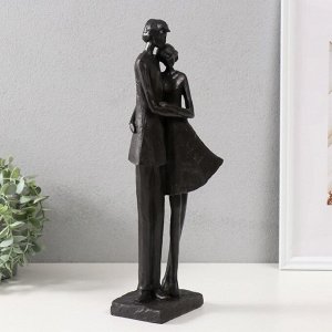 Фигурка полистоун «Мама и дочка», чёрный, 40x12x11 см
