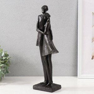 Фигурка полистоун «Мама и дочка», чёрный, 40x12x11 см