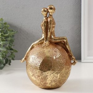 Фигурка полистоун «Моя вселенная», золото, 21.5x16x13 см