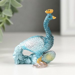 Фигурка полистоун «Павлин со стразами», 5.5x6.5 см