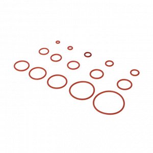 СИМА-ЛЕНД Уплотнительное кольцо, 15 видов, толщина 1,5 мм, набор 250 шт