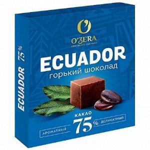 «OZera», шоколад Ecuador, содержание какао 75%, 90 г