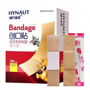 Лейкопластырь Hynaut Bandage бактерицидный дышащий (100 штук)