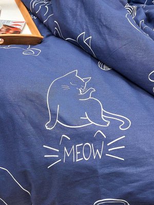 Пододеяльник бязь на молнии - Котики