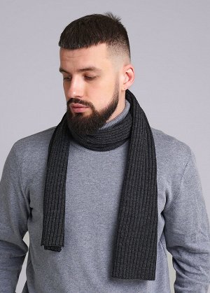 Шарф. Цвет: меланж т.серый