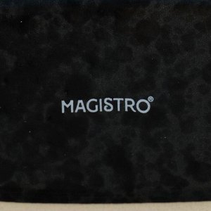 Салфетница фарфоровая Magistro «Ночной дождь», 12x5,7x8,2 см, цвет черный