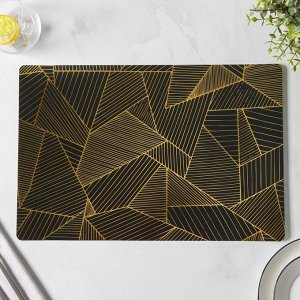 Салфетки сервировочные на стол Magistro, 4 шт, 45х30 см, чёрные