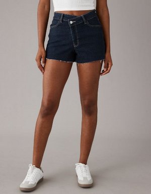 AE Stretch Crossover Waist Denim Mom Short