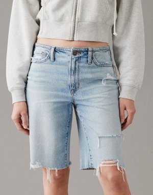 American Eagle AE Denim Low-Rise Baggy Short