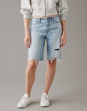 American Eagle AE Denim Low-Rise Baggy Short