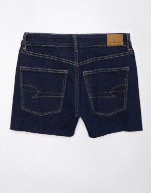 AE Stretch Crossover Waist Denim Mom Short