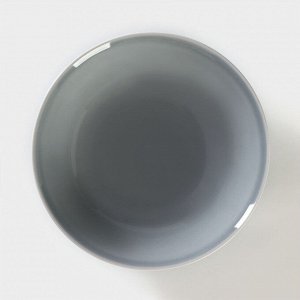 Салатник фарфоровый «Акварель», 1 л, цвет светло-серый
