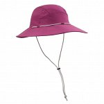 Шляпа для треккинга анти-уф женская фиолетовая Forclaz TREK 500