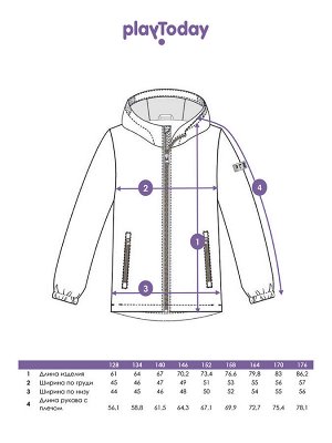 Play today Куртка текстильная с полиуретановым покрытием для мальчиков (ветровка)
