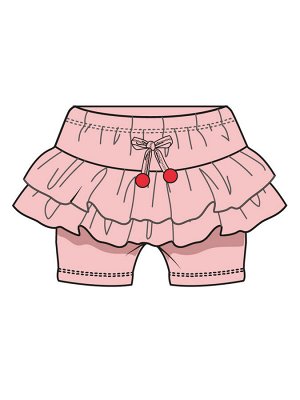 Юбка-шорты детские трикотажные для девочек