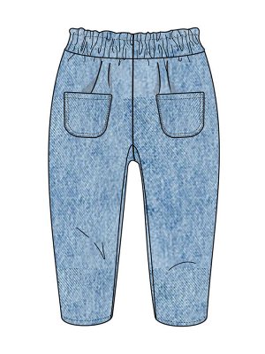 Брюки детские текстильные джинсовые для девочек