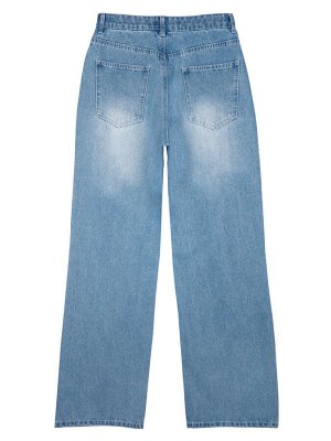 Брюки текстильные джинсовые для женщин