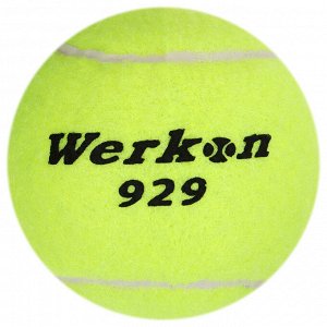 Набор мячей для большого тенниса WERKON 929 в тубе, 3 шт.
