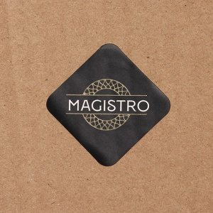Тарелка Magistro «Эмеральд», d=27 см, стекло, бирюзовая с серебряной отводкой