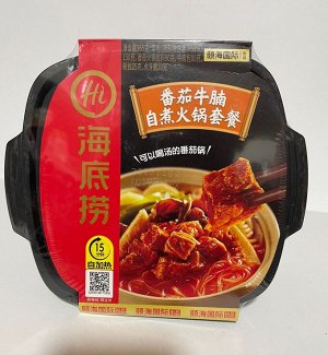 Саморазогревающаяся лапша Haidi Lao со свиной грудинкой и острым соусом,400 гр. Китай