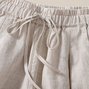 Женские шорты с эластичным поясом, с кружевными нашивками, светло-серый
